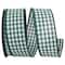 Reliant 1.375" x 10yd. Gingham Check Wired Ribbon